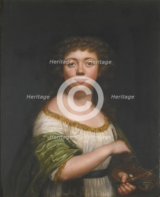 Self-portrait, aged twenty-one, 1793. Artist: Lisiewska, Friederike Julie (1772-1856)