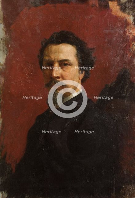 Self-Portrait, after 1876. Creator: Henryk Siemiradzki.