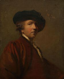 Self Portrait after Joshua Reynolds, c1750s. Creator: Unknown