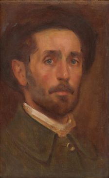 Self-Portrait, around 1900. Creator: Milan Thomka Mitrovsky