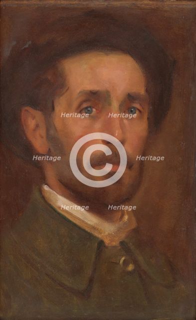 Self-Portrait, around 1900. Creator: Milan Thomka Mitrovsky.