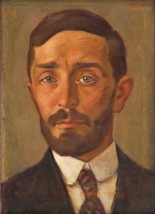 Self-Portrait, around 1920. Creator: Milan Thomka Mitrovsky