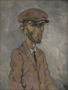 Self-Portrait, around 1927. Creator: Arnold Peter Weisz-Kubincan