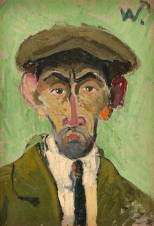 Self-Portrait, around 1927. Creator: Arnold Peter Weisz-Kubincan