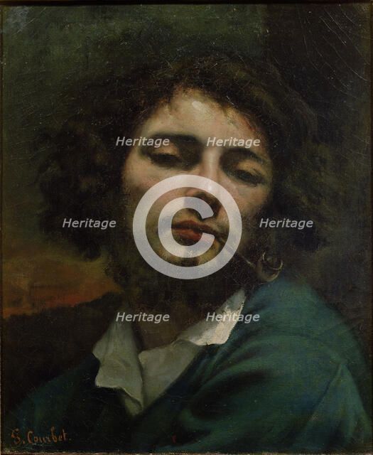Self-Portrait. Artist: Courbet, Gustave (1819-1877)