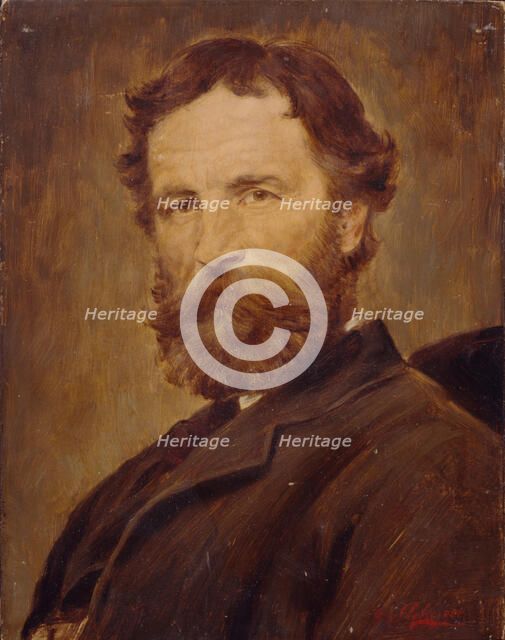 Self-portrait. Artist: Defregger, Franz, von (1835-1921)