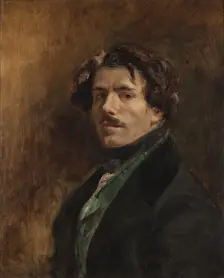 Self-Portrait. Artist: Delacroix, Eugène (1798-1863)