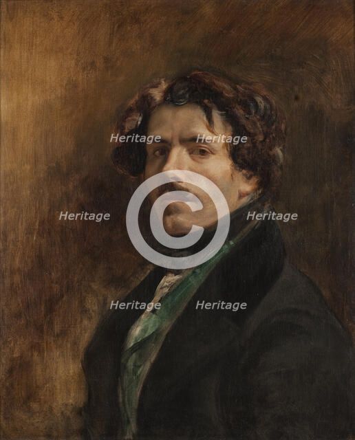 Self-Portrait. Artist: Delacroix, Eugène (1798-1863)