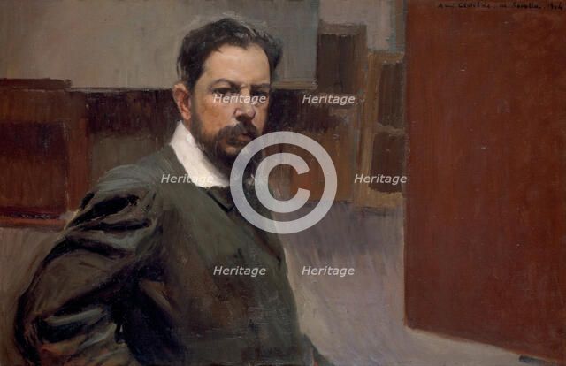 Self-Portrait. Artist: Sorolla y Bastida, Joaquín (1863-1923)