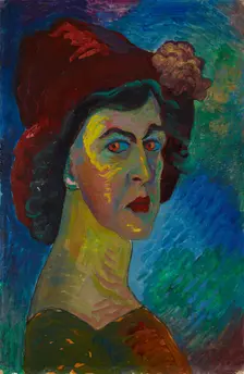 Self-Portrait. Artist: Verefkin, Marianne, von (1860-1938)