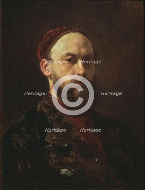 Self-portrait. Artist: Zhuravlev, Firs Sergeevich (1836-1901)