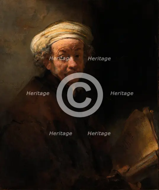 Self Portrait as the Apostle Paul, ca 1661. Artist: Rembrandt van Rhijn (1606-1669)