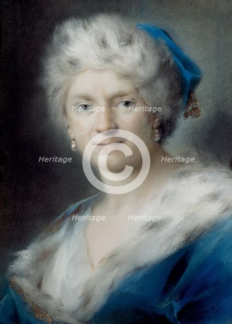 Self-Portrait as Winter, 1731. Artist: Carriera, Rosalba Giovanna (1657-1757)