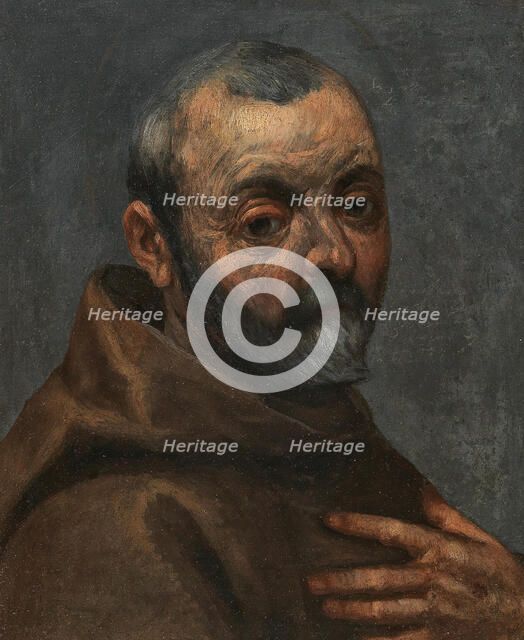 Self-Portrait As A Monk. Creator: Palma il Giovane, Jacopo, the Younger (1544-1628).