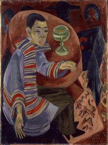 Self-portrait as a drinker, 1914. Creator: Kirchner; Ernst Ludwig (1880-1938)
