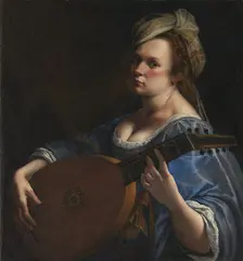 Self-Portrait as a Lute Player. Artist: Gentileschi, Artemisia (1598-1653)