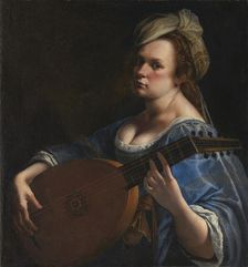 Self-Portrait as a Lute Player. Artist: Gentileschi, Artemisia (1598-1653)