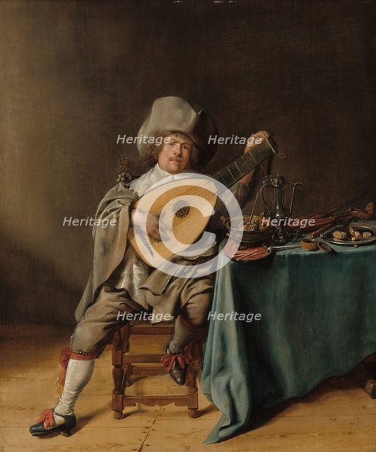 Self-Portrait as a Lute Player, c. 1637/1638. Creator: Jan Miense Molenaer.