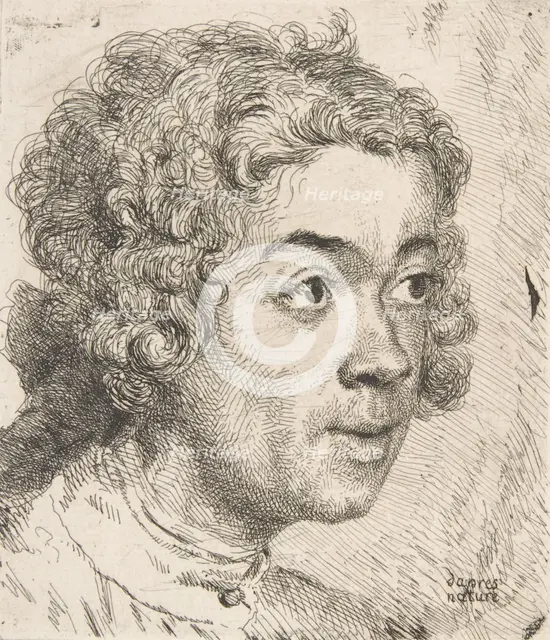 Self Portrait as a Young Man, 1733. Creator: Jean-Etienne Liotard.