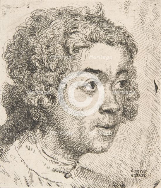 Self Portrait as a Young Man, 1733. Creator: Jean-Etienne Liotard.