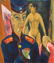 Self-Portrait as Soldier, 1915. Creator: Ernst Kirchner