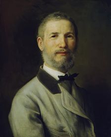 Self-portrait at 60 years old, 1873. Creator: Johann Baptist Reiter