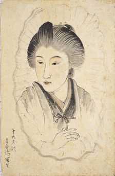 Self-portrait at the Age of 16, 1891. Creator: Shoen, Uemura (1875-1949)