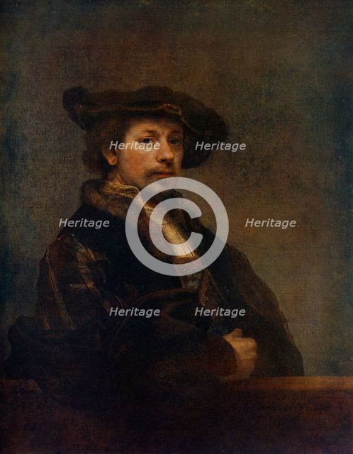 'Self Portrait at the Age of 34', 1640, (1912).Artist: Rembrandt Harmensz van Rijn    