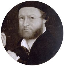 Self Portrait at the Age of 45 1542, (1936).Artist: Hans Holbein the Younger