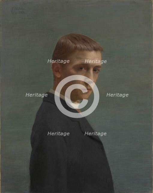 Self-Portrait at the Age of Twenty (Autoportrait à l?âge de vingt ans), 1885. Creator: Vallotton, Felix Edouard (1865-1925).