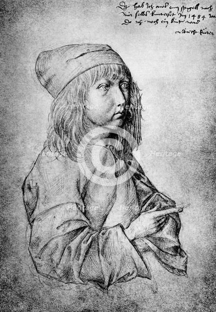 'Self portrait at the age of thirteen', 1484, (1936). Artist: Albrecht Dürer