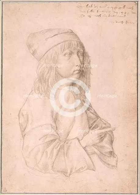 Self-portrait at the age of thirteen, 1484.