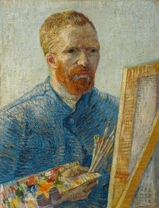 Self-portrait at the easel