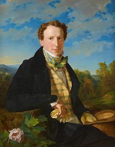 Self-portrait at a young age, 1828. Creator: Ferdinand Georg Waldmuller