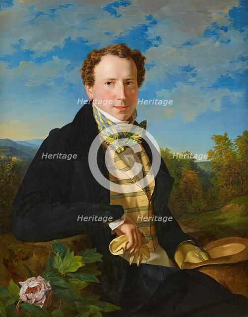 Self-portrait at a young age, 1828. Creator: Ferdinand Georg Waldmuller.