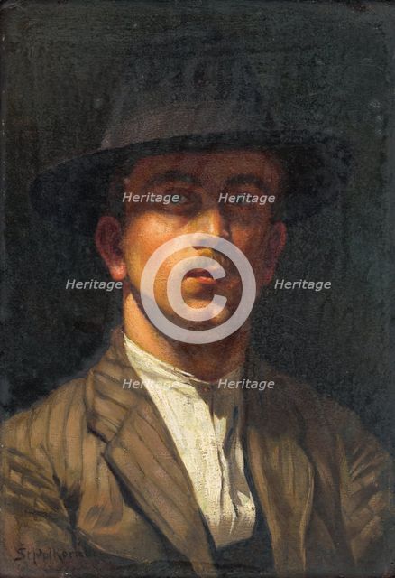 Self-Portrait at a Young Age, 1930-1940. Creator: Stefan Polkorab.