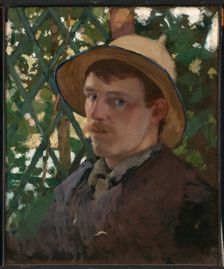 Self-Portrait at Montigny, 1876. Creator: Will H. Low