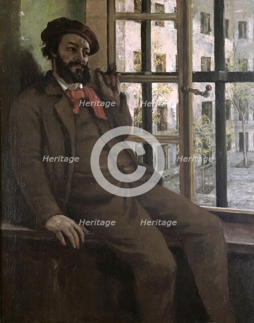 Self-Portrait at Sainte-Pélagie (Le prisonnier de Sainte-Pélagie), ca 1872.