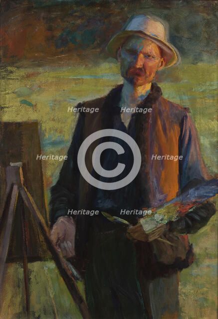 Self-Portrait, between 1896-1900. Creator: Leon Wyczolkowski.