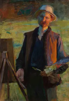 Self-Portrait, between 1896-1900. Creator: Leon Wyczolkowski