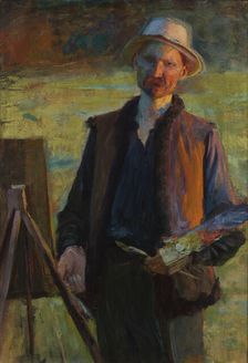 Self-Portrait, between 1896-1900. Creator: Leon Wyczolkowski