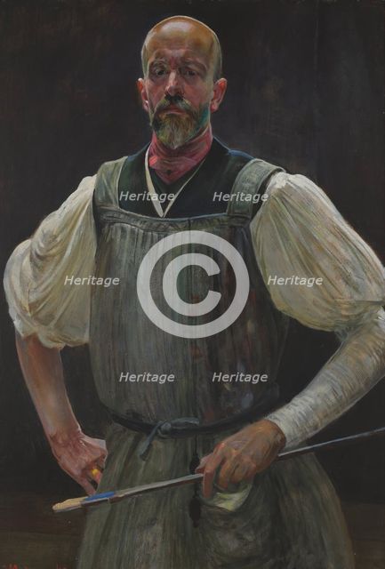 Self-Portrait, between 1908-1915. Creator: Jacek Malczewski.