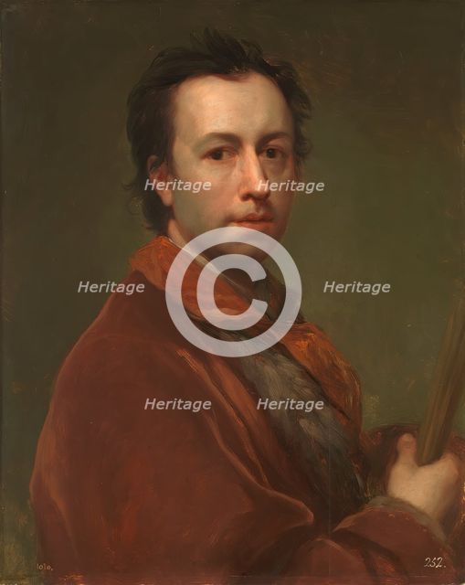 Self-portrait, between c1761 and c1769. Creator: Anton Raphael Mengs.