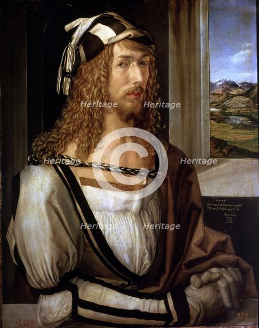 Self Portrait by Albrecht Dürer (1471 - 1528), Dutch painter.