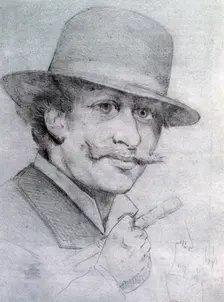 Self-portrait by André Gill 1883, (1927). Artist: Andre Gill