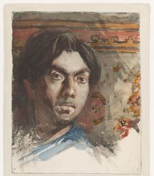 Self-portrait by Jan Toorop, 1881. Creator: Jan Toorop