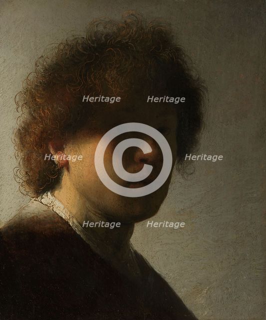 Self-portrait, c.1628. Creator: Rembrandt Harmensz van Rijn.