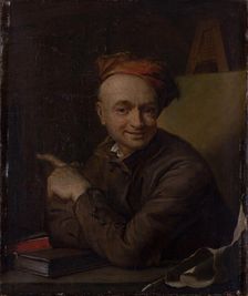 Self-portrait, c 1740. Creator: La Tour, Maurice Quentin de (1704-1788)