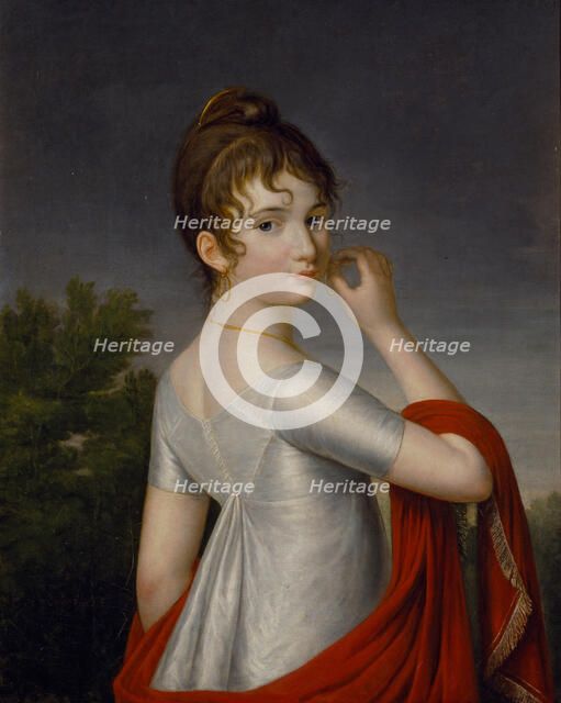 Self-Portrait, c. 1810. Creator: Dolgorukova (Saltykova), Yekaterina Vasilyevna (1791-1863).