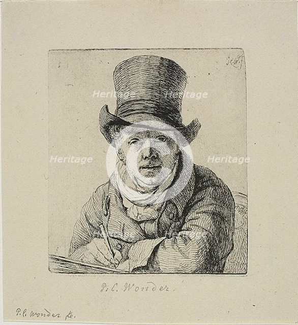 Self-Portrait, c. 1814. Creator: Pieter Christoffel Wonder.